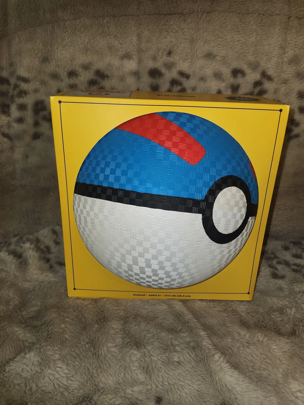Poké Ball Themed Decorative Ball - Blue, White, Black, Red - Home Accents